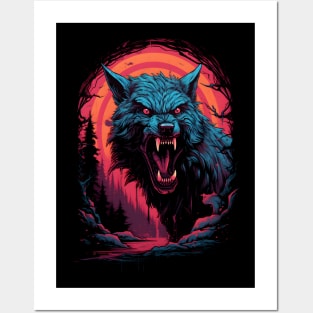 Werewolf Moon Posters and Art